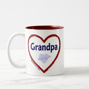 Ik hou ervan om opa te zijn tweekleurige koffiemok