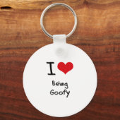 Ik hou ervan om te goofy te zijn sleutelhanger (Voorkant)
