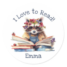 Ik hou ervan om te lezen met Schattigee Baby Racco