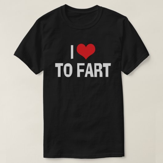 Ik hou ervan om te winden - Grappige scheet humor T-shirt (Design voorkant)