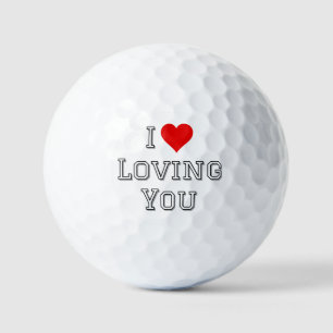 Ik hou ervan om van je te houden Romantische Valen Golfballen