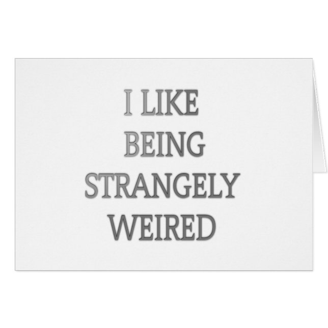 Ik hou ervan om vreemd raar te zijn: vet tekstontw (Voorkant Horizontaal)