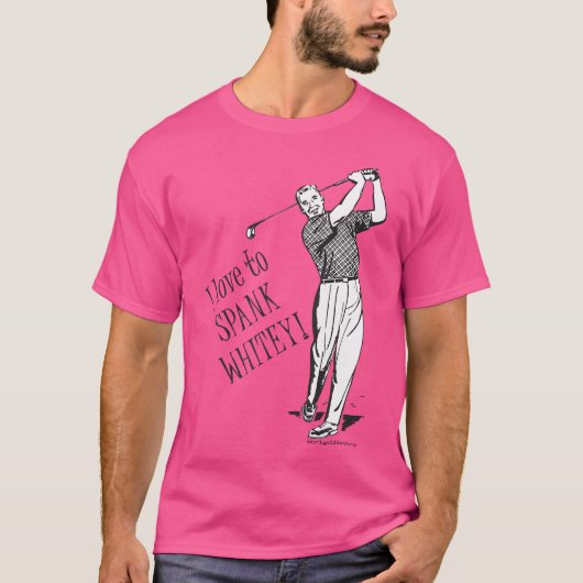 Ik hou ervan om Whitey te spanken - Golf T-shirt (Voorkant)