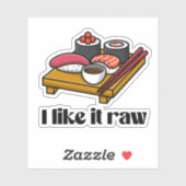 Ik hou ervan rauw sticker (Vel)