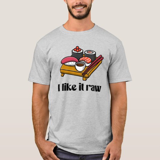 Ik hou ervan rauw t-shirt (Voorkant)