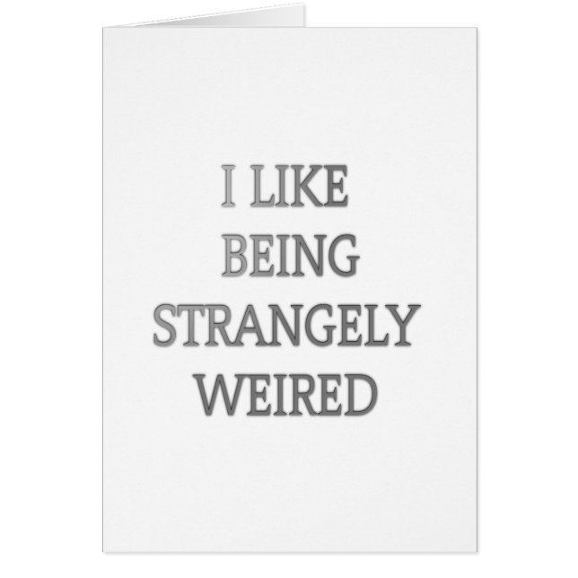 Ik hou ervan vreemd raar te zijn .png (Voorkant)