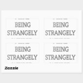 Ik hou ervan vreemd raar te zijn .png rechthoekige sticker (Vel)