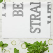 Ik hou ervan vreemd raar te zijn .png theedoek (Gevouwen)