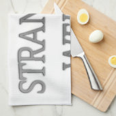 Ik hou ervan vreemd raar te zijn .png theedoek (Quarter Fold)