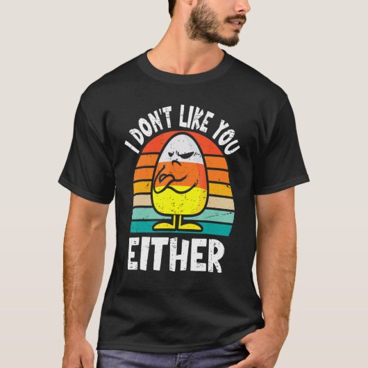 Ik Hou Evenmin van Jou Grappige Halloween Candy Co T-shirt (Voorkant)
