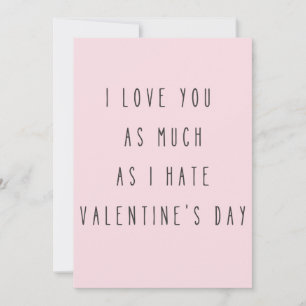 Ik hou evenveel van jou als dat ik van Valentijnsd Bedankkaart