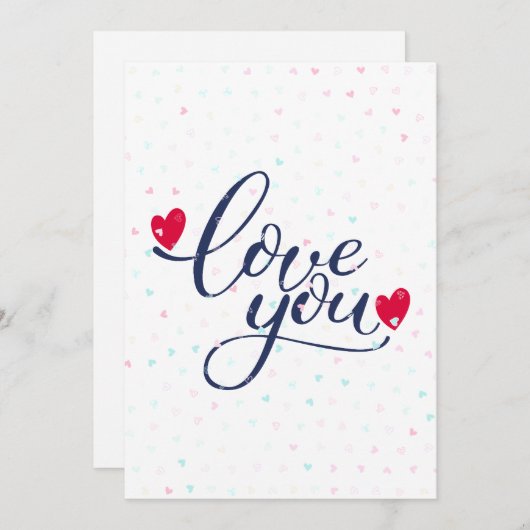 Ik hou evenveel van jou als dat ik walg van Valent Feestdagenkaart (Voorkant / Achterkant)