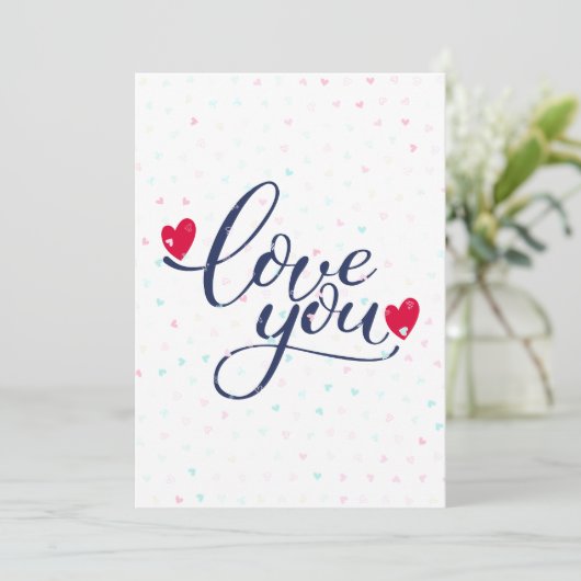 Ik hou evenveel van jou als dat ik walg van Valent Feestdagenkaart (Staand voorkant)