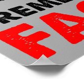 Ik hou geen Grudges Funny Poster Sign (Hoek)