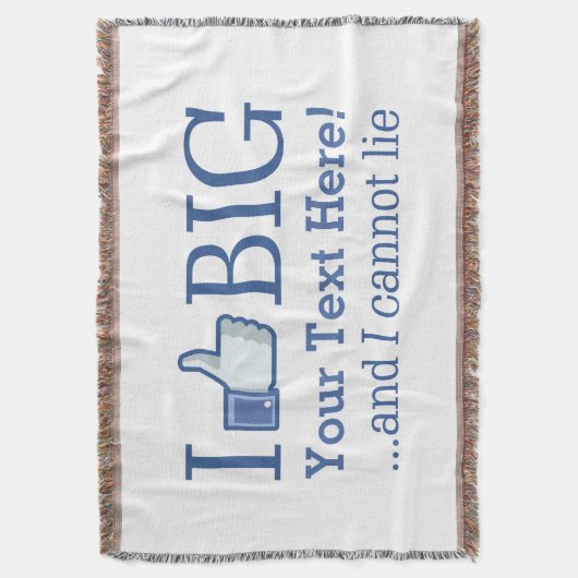 Ik hou gemakkelijk van grote persoonlijke Jouw tek Deken (Voorkant Verticaal)