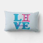 ♊★ 😍Ik hou Gemini-Best-Zodiac teken Fab Lumbar Kussen (Achterkant)