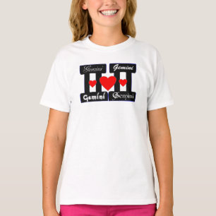 ♊★ 😍Ik hou Gemini-Best-Zodiac teken Fijne Jersey T-shirt