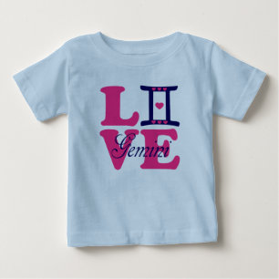 ♊★ 😍Ik hou Gemini-Best-Zodiac teken Raglan honkba