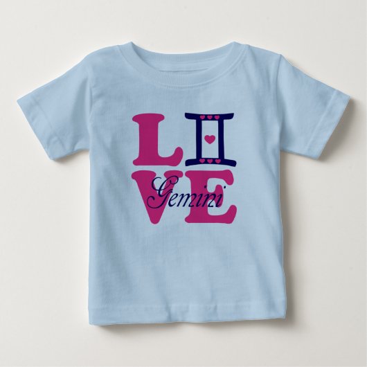 ♊★ 😍Ik hou Gemini-Best-Zodiac teken Raglan honkba (Voorkant)