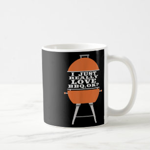 Ik hou gewoon echt van BBQ barbecue grill vlees et Koffiemok