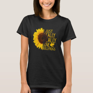 Ik hou gewoon echt van Bullfrogs Vrouwen Mannen To T-shirt