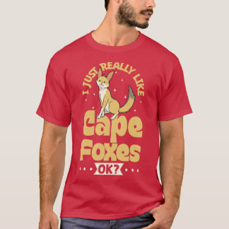 Ik hou gewoon echt van Cape Foxes Cape Fox T-shirt