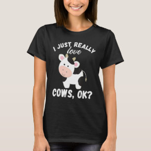 Ik hou gewoon echt van koeien Ok Koe Liefhebber Sc T-shirt