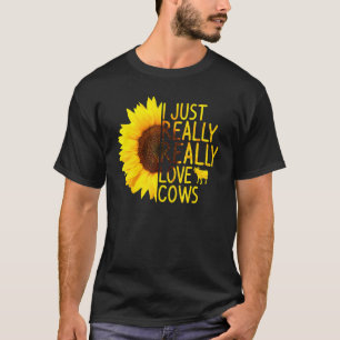Ik Hou Gewoon Echt Van Koeien Vrouwen Mannen Vaars T-shirt