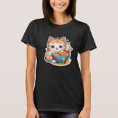 Ik hou gewoon echt van Ramen Kitten Tshirt (Voorkant)