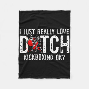 Ik hou gewoon echt van vechtsport Muay Thai Nederl Fleece Deken