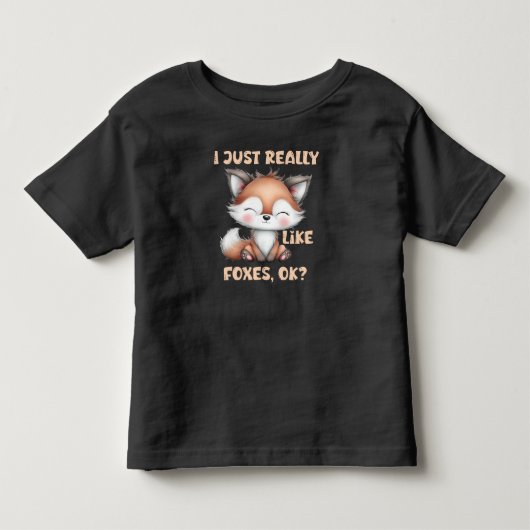 Ik Hou Gewoon Echt Van Vossen Kinderen Kinder Shirts (Voorkant)