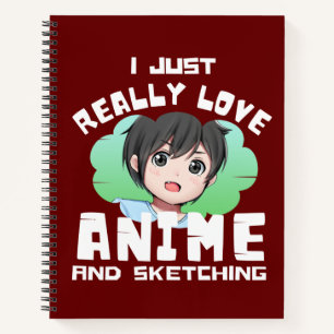IK HOU GEWOON ERG VEEL VAN ANIME EN SCHETSEN  NOTITIEBOEK