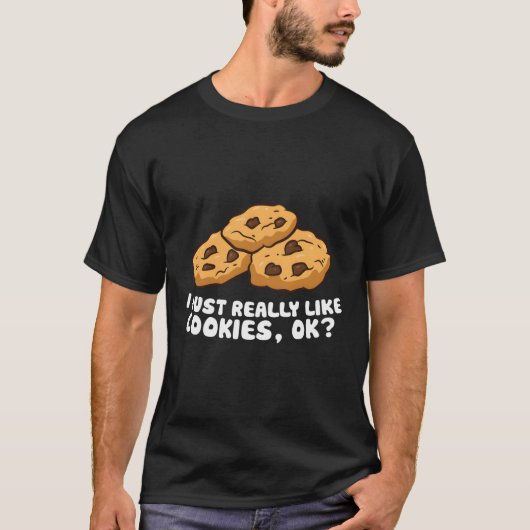 Ik hou gewoon heel erg van chocoladekoekjes t-shirt (Voorkant)