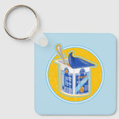 Ik hou gewoon van abrikozenyoghurt sleutelhanger (Voorkant)