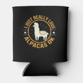 Ik hou gewoon van Alpacas Love Alpaca Blikjeskoeler (Voorkant)