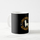 Ik hou gewoon van Alpacas Love Alpaca Koffiemok (Voorkant links)