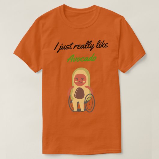 Ik hou gewoon van Avocado Avocado lover Funny T-shirt (Design voorkant)