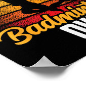 Ik hou gewoon van Badminton Ok Match Team Player Poster (Hoek)