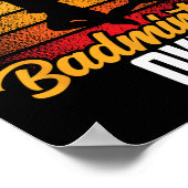 Ik hou gewoon van Badminton Ok Match Team Player Poster (Hoek)