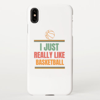 ik hou gewoon van basketbal iPhone XS max hoesje
