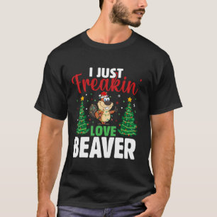 Ik hou gewoon van Beaver Schattige Beaver Lover Ch T-shirt