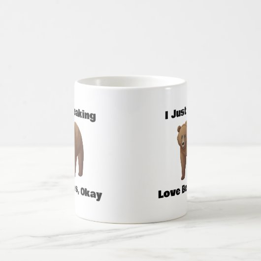 Ik hou gewoon van Beren, oké, Beer koffie Mok (Center)