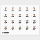 Ik hou gewoon van Bizon Funny Quote Sticker (Vel)