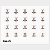 Ik hou gewoon van Bizon Funny Quote Sticker (Vel)