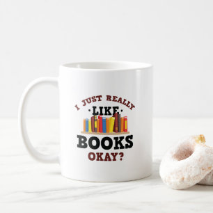 Ik hou gewoon van boeken Funny Quottes Mok