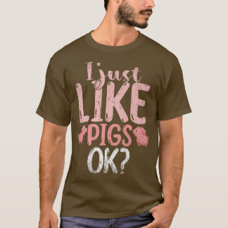 Ik hou gewoon van Boerderij Dierenvriend Farmer Fu T-shirt