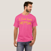 Ik hou gewoon van breien t-shirt (Voorkant volledig)