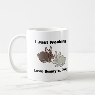 Ik hou gewoon van Bunny's, oké koffie Mok