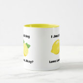 Ik hou gewoon van citroenen Koffie Mok (Midden)
