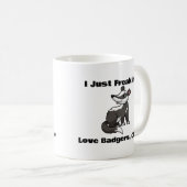 Ik hou gewoon van dassen, oké koffie Mok (Voorkant rechts)